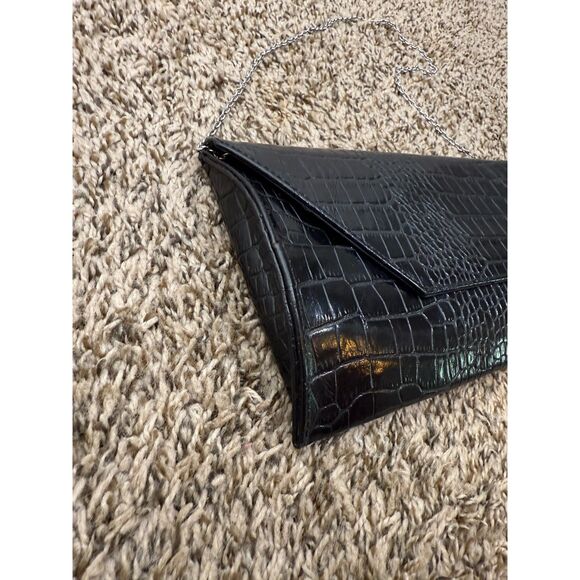 BCBG Maxazria Faux Snakeskin Clutch 9.5x5.5 Envelope Y2k Shoulder Bag - Picture 3 of 8